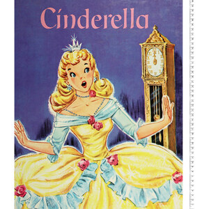 Story Time Vintage Disney Cinderella PANEL, Quilting Fabric