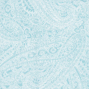 Paisley Tone on Tone Pastel Teal, 112cm Wide Cotton Quilting Fabric 0211S