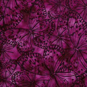 Butterflies (0216) Mauve, 112cm Wide Cotton Quilting Fabric 0216H