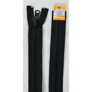 Vizzy Zip Chunky Reversible 50cm, #02 BLACK, A Quality Brand Name Zipper.