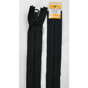 Vizzy Zip Chunky Reversible 65cm (26&quot;) Colour #02 BLACK