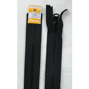Vizzy Zip Chunky Reversible 80cm (31.5&quot;) Colour #02 BLACK