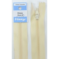 Vizzy Dress Zip, 15cm Colour 03 LINEN