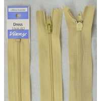 Vizzy Dress Zip, 15cm Colour 06 BUTTERMILK