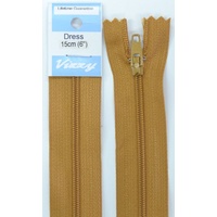 Vizzy Dress Zip, 15cm Colour 09 SUEDE, A Quality Brand Name Zipper.