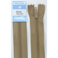 Vizzy Dress Zip, 15cm Colour 10 CAMEL