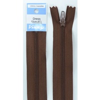 Vizzy Dress Zip, 15cm Colour 107 BROWN