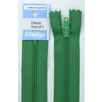 Vizzy Dress Zip, 15cm Colour 110 EMERALD