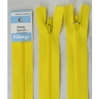 Vizzy Dress Zip, 15cm Colour 20 YELLOW