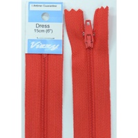 Vizzy Dress Zip, 15cm Colour 31 RED