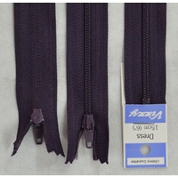 Vizzy Dress Zip, 15cm Colour 37 BLUEBERRY
