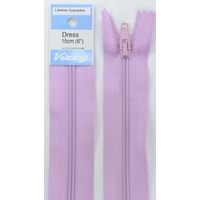 Vizzy Dress Zip, 15cm Colour 39 MAUVE