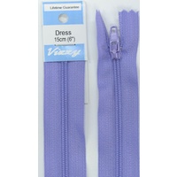 Vizzy Dress Zip, 15cm Colour 40 IRIS