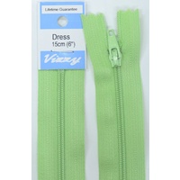Vizzy Dress Zip, 15cm Colour 41 NIL GREEN