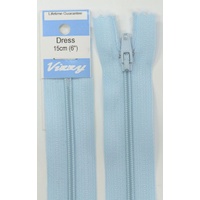 Vizzy Dress Zip, 15cm Colour 50 SKY BLUE