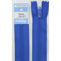 Vizzy Dress Zip, 15cm Colour 55 ROYAL BLUE