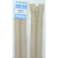 Vizzy Dress Zip, 18cm Colour 07 NATURAL