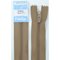 Vizzy Dress Zip, 18cm Colour 10 CAMEL
