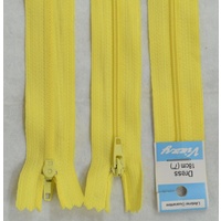 Vizzy Dress Zip, 18cm Colour 21 MAIZE