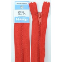 Vizzy Dress Zip, 18cm Colour 31 RED