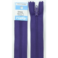 Vizzy Dress Zip, 18cm Colour 38 DEEP PURPLE