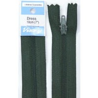 Vizzy Dress Zip, 18cm Colour 46 HUNTER GREEN