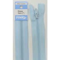 Vizzy Dress Zip, 18cm Colour 50 SKY BLUE