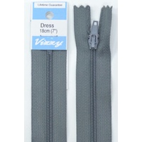 Vizzy Dress Zip, 18cm Colour 62 GREY