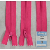 Vizzy Dress Zip, 18cm Colour 94 HOT PINK