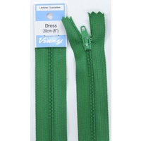 Vizzy Dress Zip, 20cm Colour 110 EMERALD