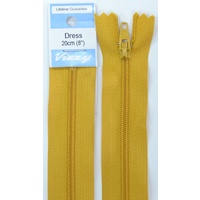 Vizzy Dress Zip, 20cm Colour 113 OLD GOLD