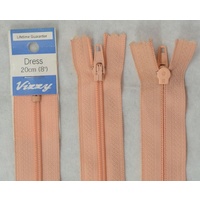 Vizzy Dress Zip, 20cm Colour 23 PEACH