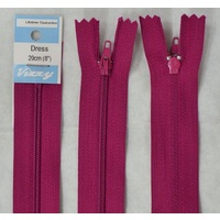 Vizzy Dress Zip, 20cm Colour 35 CRANBERRY