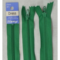 Vizzy Dress Zip, 20cm Colour 44 EMERALD