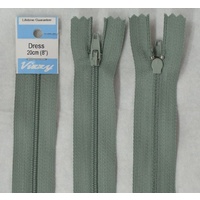 Vizzy Dress Zip, 20cm Colour 49 LIGHT STEEL