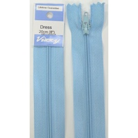 Vizzy Dress Zip, 20cm Colour 52 CORNFLOWER BLUE