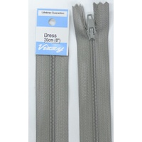 Vizzy Dress Zip, 20cm Colour 61 PEARL GREY