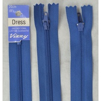 Vizzy Dress Zip, 20cm Colour 87 DENIM