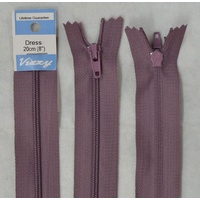 Vizzy Dress Zip, 20cm Colour 92 GRAPE
