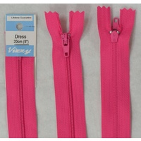 Vizzy Dress Zip, 20cm Colour 94 HOT PINK