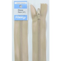 Vizzy Dress Zip, 25cm Colour 07 NATURAL