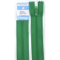 Vizzy Dress Zip, 25cm Colour 110 EMERALD
