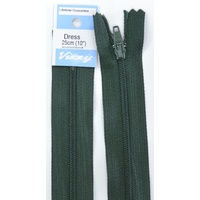 Vizzy Dress Zip, 25cm Colour 46 HUNTER GREEN