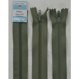 Vizzy Dress Zip, 25cm Colour 48 LIGHT SAGE