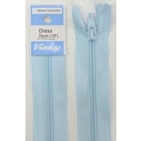 Vizzy Dress Zip, 25cm Colour 50 SKY BLUE