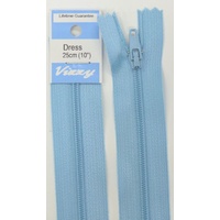 Vizzy Dress Zip, 25cm Colour 52 CORNFLOWER BLUE