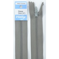 Vizzy Dress Zip, 25cm Colour 61 PEARL GREY