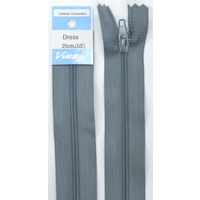 Vizzy Dress Zip, 25cm Colour 62 GREY