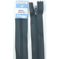 Vizzy Dress Zip, 25cm Colour 63 CHARCOAL