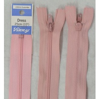 Vizzy Dress Zip, 25cm Colour 90 DUSTY PINK